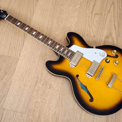 2009 Epiphone Inspired by John Lennon Casino Sunburst w/ Case, Gibson USA P-90s image 14