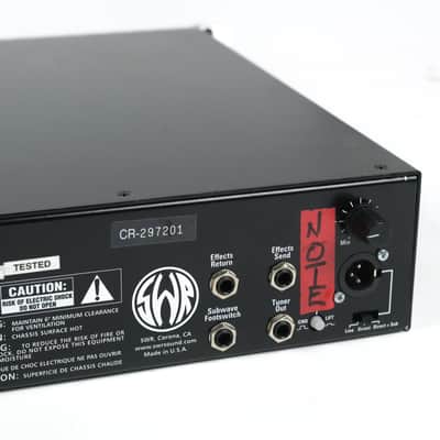 SWR 550x Professional Bass Amplifier Owned by Brian Setzer image 9