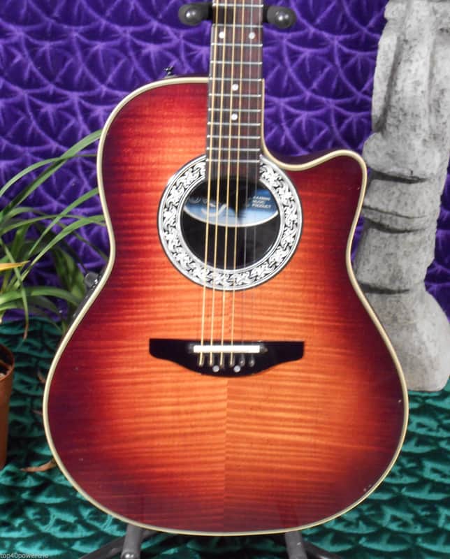 Ovation 386T Pinnacle Series Acoustic-Electric w / OHSC! Japan