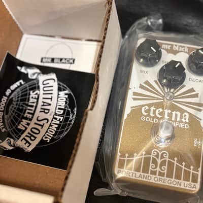 NEW - Mr. Black Eterna Gold Modified Electric Guitar Effects Reverb Pedal image 4