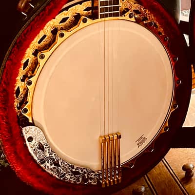 Framus Flagship Gold Resonator Five String Banjo 1974 - Gold And Rosewood image 9