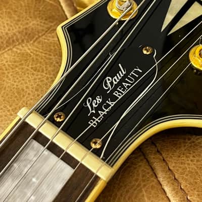2015 Epiphone by Gibson Les Paul Custom Black Beauty Triple Pickup Electric guitar ebony VGC image 10