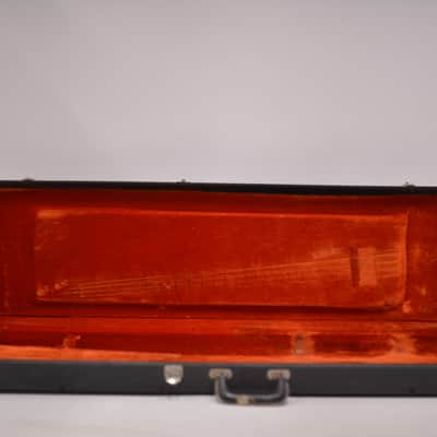 1972-1973 Black Fender Jazz Bass Precision Bass Hardshell CASE Super CLEAN Red Interior Cheney England 1970's 1974 1975 image 5