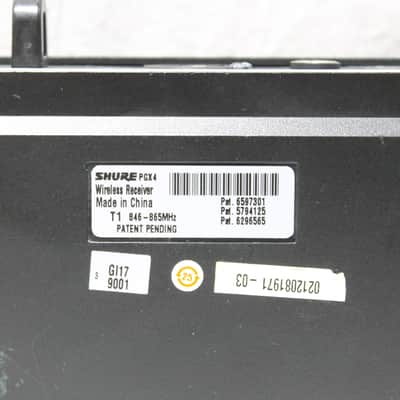 Shure PGX4 wireless receiver T1 846-865 MHz image 4