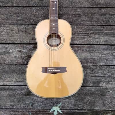 Vantage VR 200 12 fret parlor guitar 1980s Natural image 1