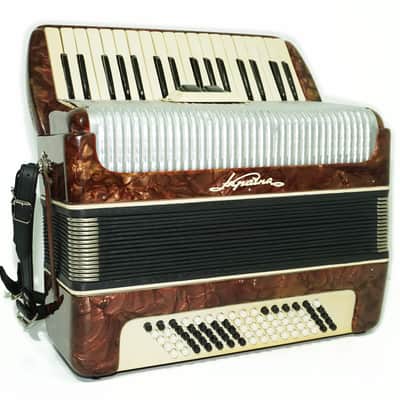 Ukraine Lightweight Piano Accordion for Beginners Kids, New Straps 2297, Folk Musical Instrument, Very Beautiful Sound! image 4