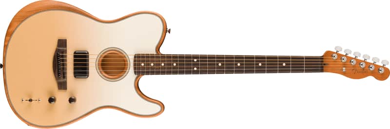 Fender FINNEAS Sig Acoustasonic Player Telecaster with Bag Rosewood FB Cappuccino Fade with Bag