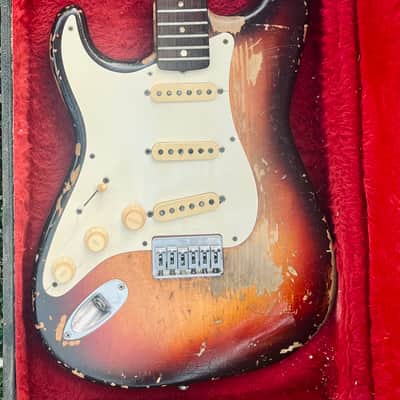 Fender Stratocaster Hardtail 1959 - Sunburst Lefty image 1