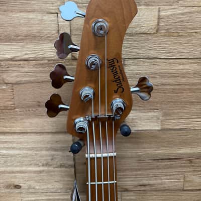 Sadowsky Metro Express 21- fret Vintage J/J 5- string bass 2024 - Candy Apple Orange Metallic  w/gig bag- B-stock image 8