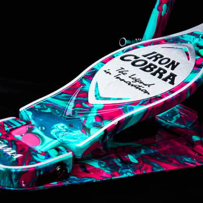 Tama HP900PMCS 50th Limited Iron Cobra Power Glide Single Pedal - Marble Coral Swirl image 7