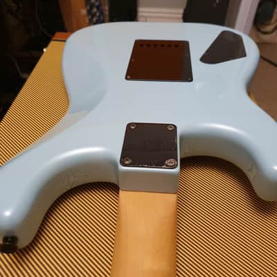 RARE Vintage ESP M-I 1988 Ice Blue Banana Hockey Stick Kramer Van Halen Headstock MIJ Super Strat image 17