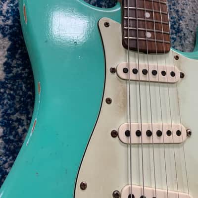 Rocketfire S-style Guitar Surf green image 9