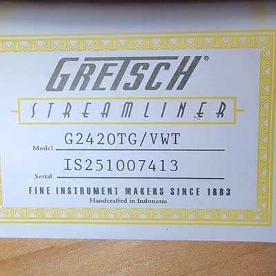 Gretsch G2420TG Streamliner Hollow Body with Bigsby LTD Vintage White image 17