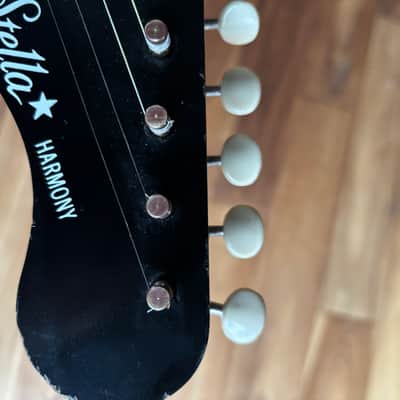 Vintage 1970 Harmony Stella H-933 Red Burst image 8