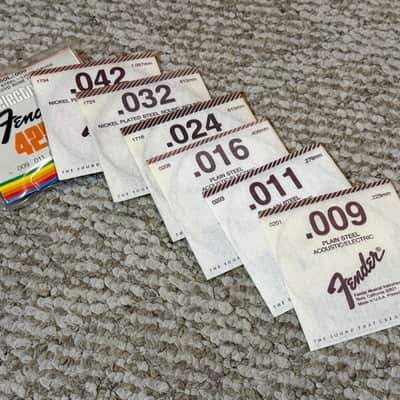 Fender .9 Gauge Strings 4250L Floyd Rose Set Vintage (1990s) RARE image 3