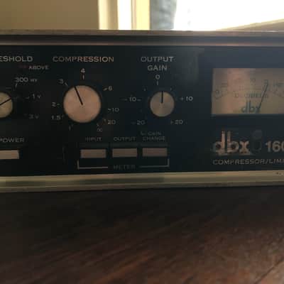 Pair of Vintage dbx 160 (VU) Compressor / Limiters — 1970s Black Face — Racked 2U image 2