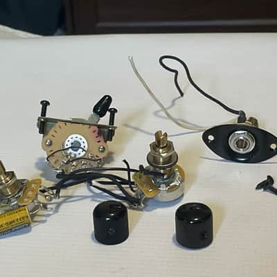 2000's Japan Jackson Dinky Upgraded Complete Control Electronics Wiring Harness CTS Pots, Emerson Capacitor
