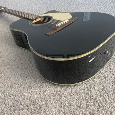 Fender Sonoran SCE BK California Series Black Acoustic Electric Guitar + Gig Bag image 4