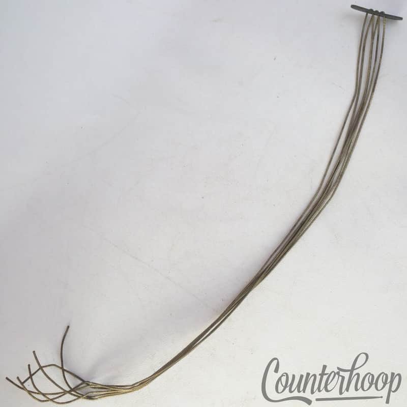 *Ludwig 12" 6-Strands Snare Drum Coiled Metal/Cloth Wires+Leather Butt Plate USA image 1