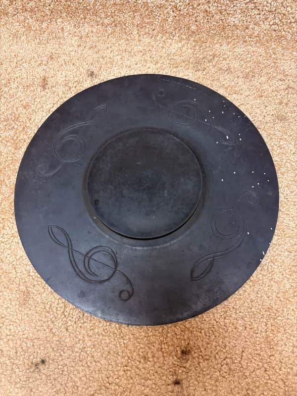 Gladstone Style Drum Practice Pad Black Rubber 14" image 1