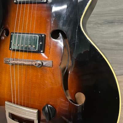 RARE Epiphone Triumph 1938 Tobacco Burst Hollow Body Electric Guitar #2709 image 9