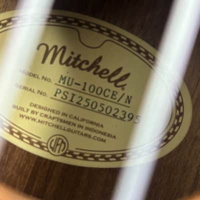 Mitchell MU100CE Acoustic-Electric Concert Ukulele Natural image 4