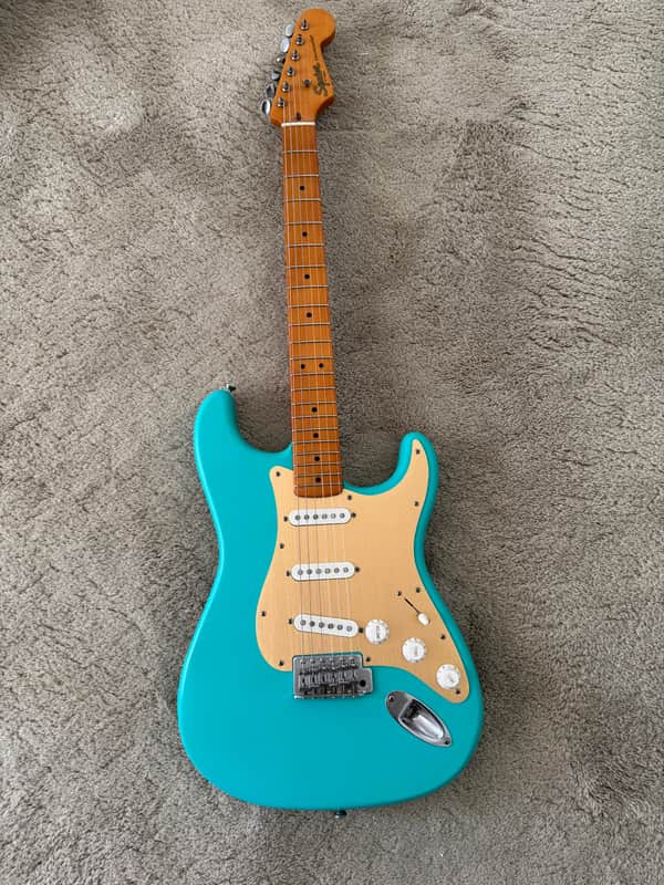 Squier 40th Anniversary Vintage Edition Stratocaster 2022 - Present - Satin Sea Foam Green