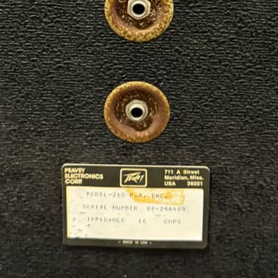 3 Vintage Peavey 112PT & Model 210 PA Speaker Cabinets 1980s image 4