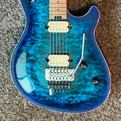 EVH Wolfgang WG Special QM with Baked Maple Neck electric guitar Chlorine Burst ohsc image 1