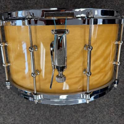 LUDWIG 110th ANNIVERSARY aged exotic avodire 7 x 14 anniversary snare drum 2019 image 4