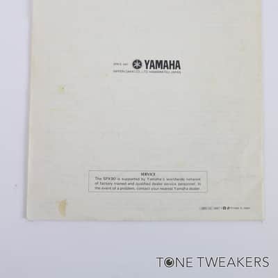 Yamaha SPX90 Digital Multi-Effect Processor Operating Manual VINTAGE GEAR DEALER image 2