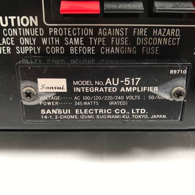 Sansui AU-517 Stereo Integrated Amplifier image 7