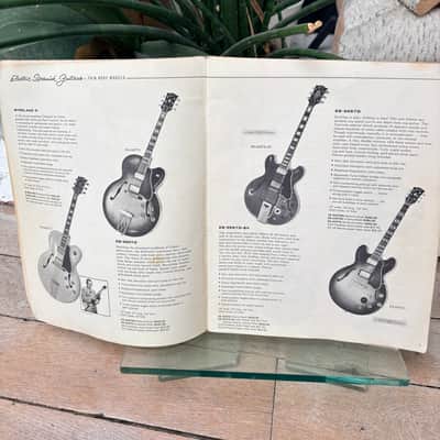 1960 Gibson Full Line Catalog Rare Burst Es335 Les Paul Melody Maker Vintage Case Candy Collector image 5