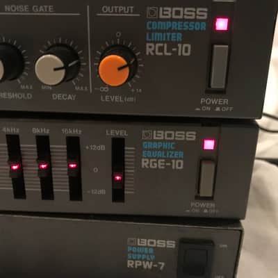 Boss Micro Rack x3: RPW-7 Power Supply, RGE-10 Graphic EQ, RCL-10 Compressor Limiter image 2