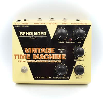 Behringer VM1 Vintage Time Machine Delay / Vibrato Guitar Effect Pedal S11xx453520 image 2