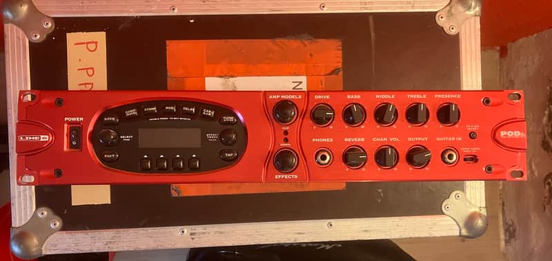 Line 6 POD xt Pro Rackmount Multi-Effect and Amp Modeler 2010s - Red image 1
