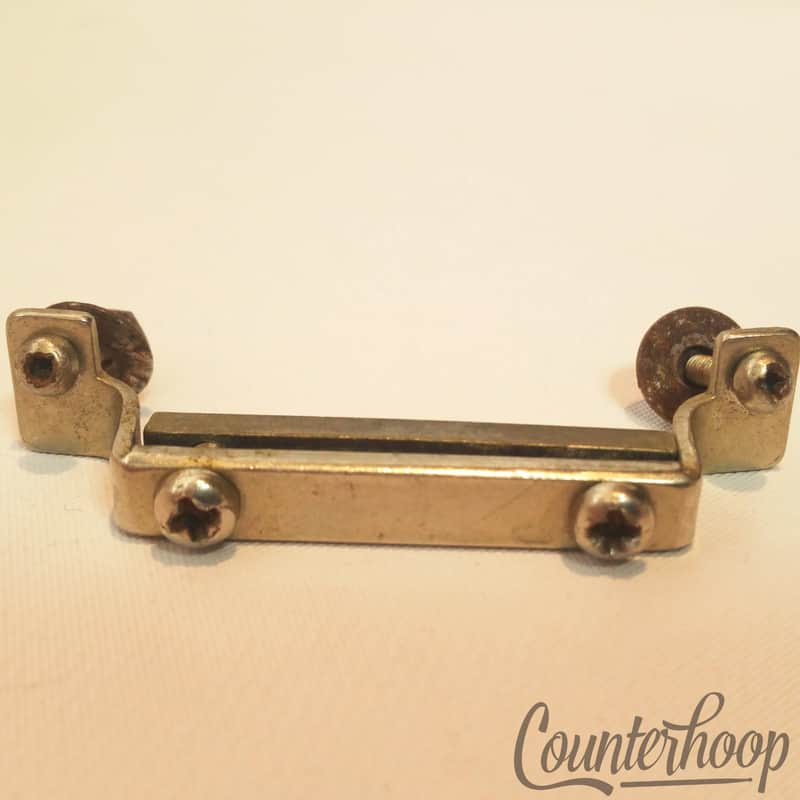 *Gretsch Snare Drum Butt Plate Vintage 40s Broadkaster Nickel 2 1/4"Marching USA image 1