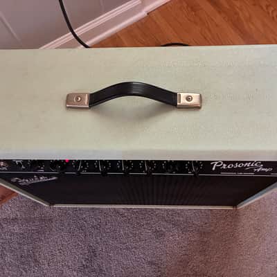 Fender Custom Shop Prosonic Professional Tube Amp Combo Green Lizard w/ foot switch & custom cover image 4