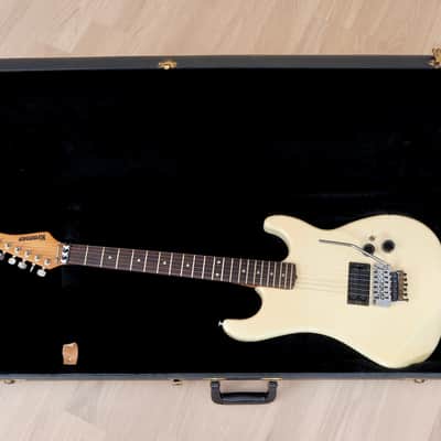 1984 Kramer USA Pacer Special Vintage Electric Guitar Creme w/ Floyd Rose, Case image 19