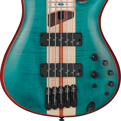 Ibanez SR Premium 5-string Electric Bass - Caribbean Green Low Gloss image 7