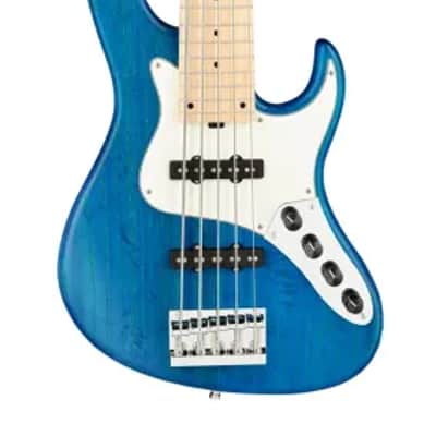 Sadowsky MetroLine 24-Fret Vintage J/J Bass-Swamp Ash Body-5 String-Ocean Blue Transparent Satin image 2