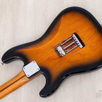 1997 Fender American Vintage '57 Stratocaster Sunburst w/ Hangtags, Tweed Case image 15