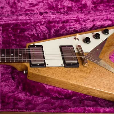 Echopark  Albert 58 Flying V Solid Body Electric Guitar (2017), ser. #XX-020/EL-1370, original brown tolex hard shell case. image 19