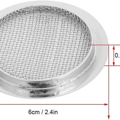 Guitar Sound Hole Cover, Screeching Halt Acoustic Guitar Soundhole Cover Screened Resonator Guitar Sound Hole Cover Inserts Guitar Screen Sound Hole Insert Guitar Parts for Gutiar(Silver) image 2