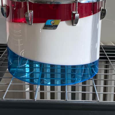 Ludwig Vistalite Octaplus 1976 Pattern D Red, White, and Blue image 10