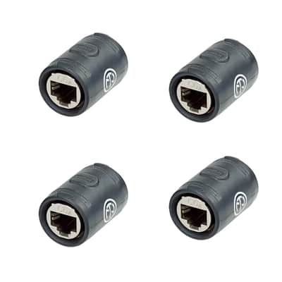 4 Neutrik RJ45 Tactical CAT6A feedthrough coupler Female to Female Adapter image 1