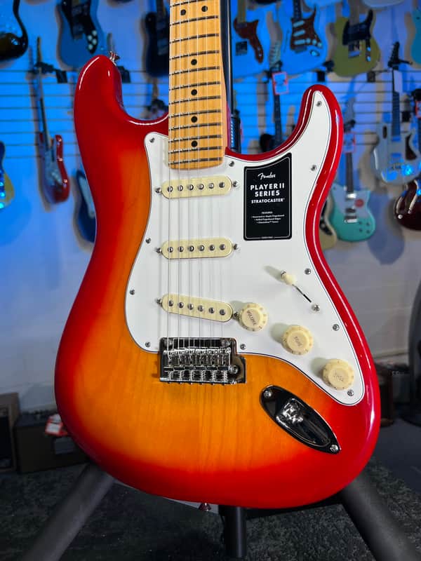 Fender Player II Stratocaster Electric Guitar - Aged Cherry Burst with Maple Fingerboard Auth Deal Free Ship! 678 FREE PLEK! image 1