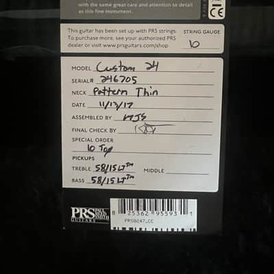 PRS Custom 24 Semi-Hollow Flame Maple Neck image 16