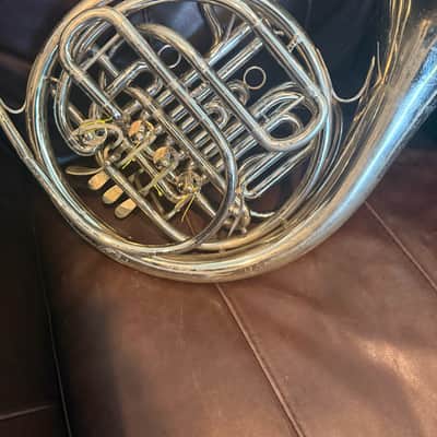 Holton H179 Farkas Professional Model Double French Horn 2010s - Clear-Lacquered Nickel-Silver image 5