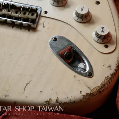 Fender Custom Shop John Cruz 1955 Hardtail Stratocaster Heavy Relic-White Blonde image 9